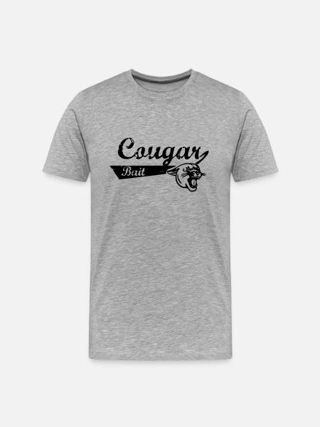 cougar bait - Men's Premium Organic T-Shirt - heather gray