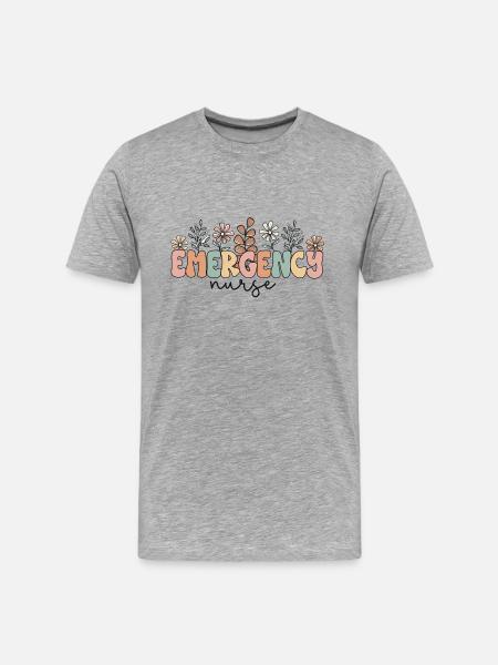 Emergency Nurse - Men's Premium Organic T-Shirt - heather gray