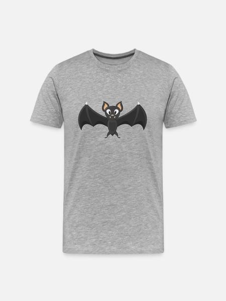 Cutie Bat - Men's Premium Organic T-Shirt - heather gray