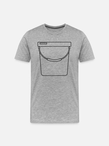 Bucket - Men's Premium Organic T-Shirt - heather gray