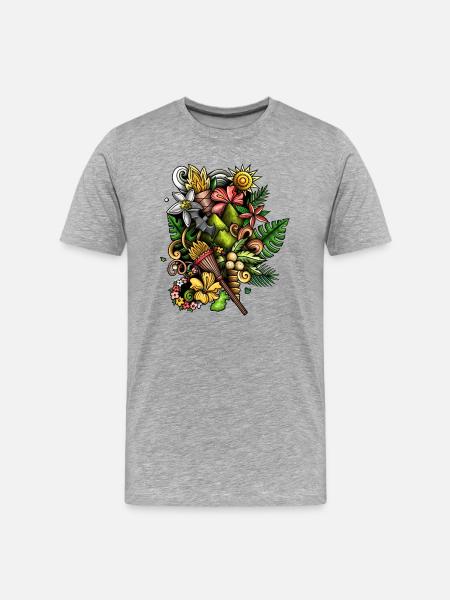 Lunar Dreamcatcher - Men's Premium Organic T-Shirt - heather gray