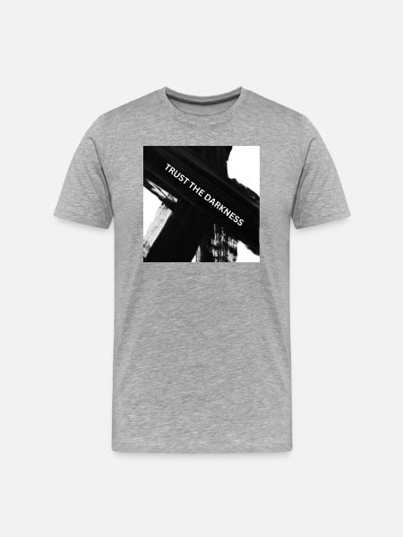 Trust the Darkness - Men's Premium Organic T-Shirt - heather gray