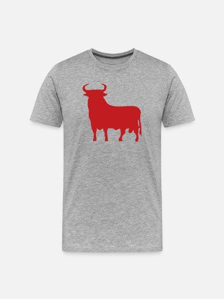 Spanish Bull - Men's Premium Organic T-Shirt - heather gray