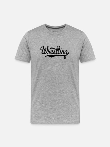 wrestling - Men's Premium Organic T-Shirt - heather gray