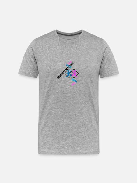 Diversity is beautiful - Men's Premium Organic T-Shirt - heather gray