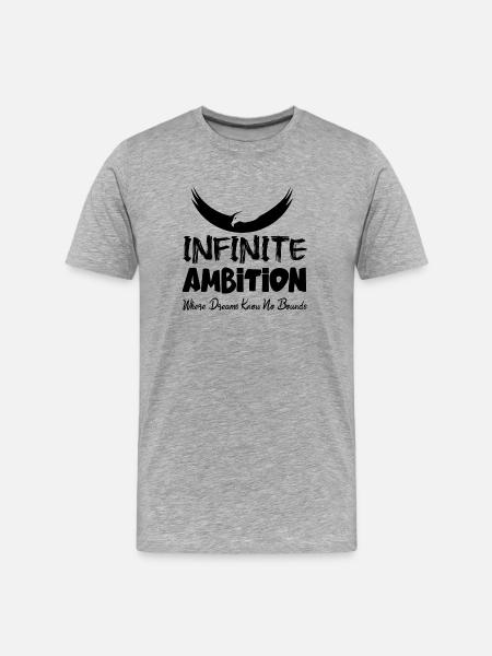 Infinite Ambition - Men's Premium Organic T-Shirt - heather gray