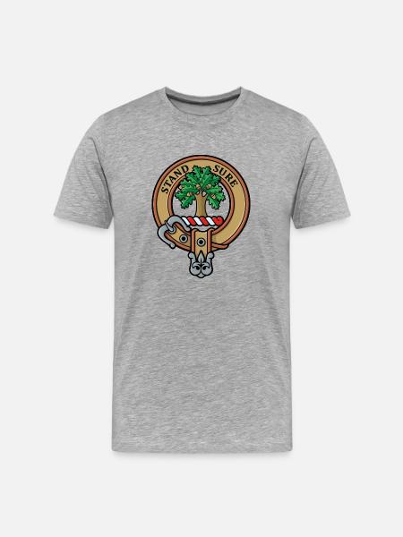 Clan Anderson Crest - Men's Premium Organic T-Shirt - heather gray