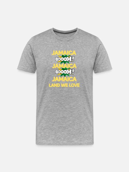 Jamaica Boom v3 - Men's Premium Organic T-Shirt - heather gray