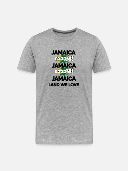 Jamaica Boom v2 - Men's Premium Organic T-Shirt - heather gray