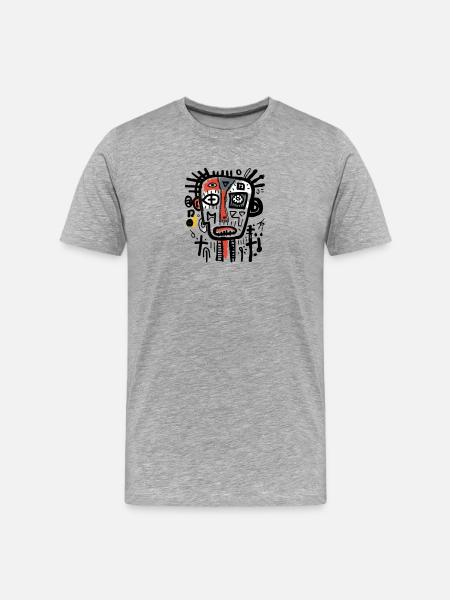 unique character design - Men's Premium Organic T-Shirt - heather gray