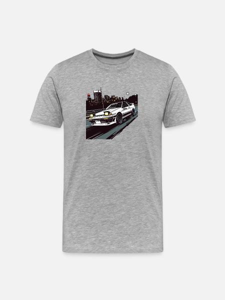 Toyota AE86 - Men's Premium Organic T-Shirt - heather gray