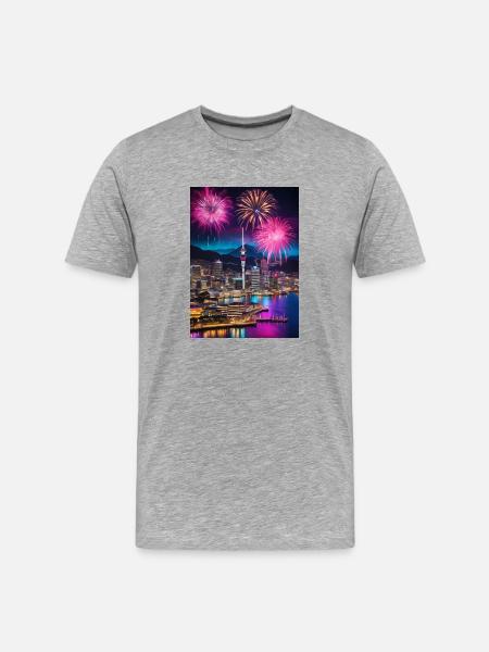 New Zealand - Men's Premium Organic T-Shirt - heather gray