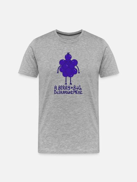 Berry big - Men's Premium Organic T-Shirt - heather gray