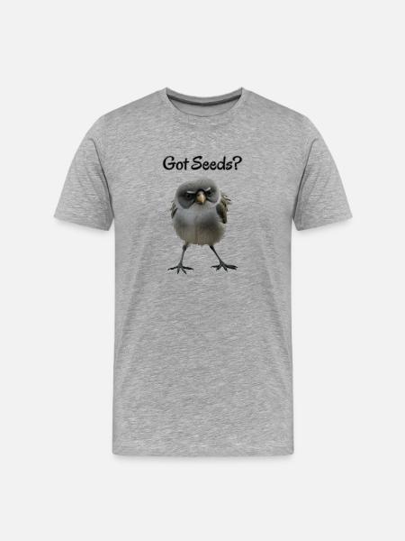 Got Seeds - Men's Premium Organic T-Shirt - heather gray