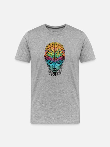 Abstract Mind - Men's Premium Organic T-Shirt - heather gray