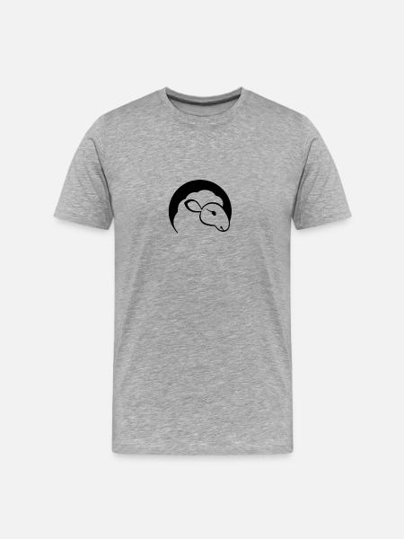 Lamb - Men's Premium Organic T-Shirt - heather gray