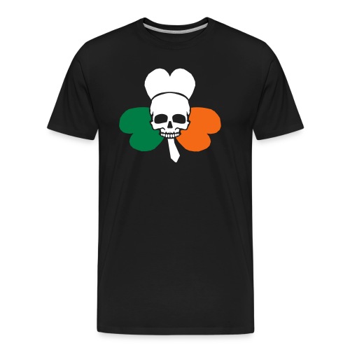 irish_skull_shamrock - Men's Premium Organic T-Shirt