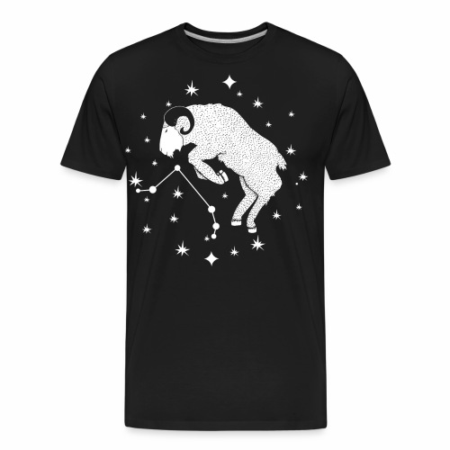 Ambitious Aries Constellation Birthday March April - Men's Premium Organic T-Shirt