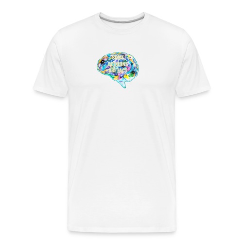 brain fact - Men's Premium Organic T-Shirt