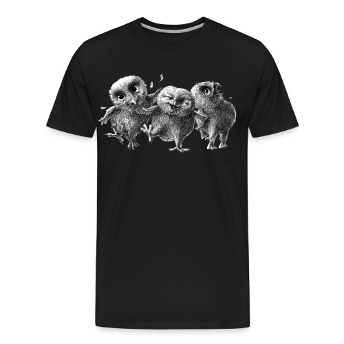 Three Crazy Owls - Men's Premium Organic T-Shirt