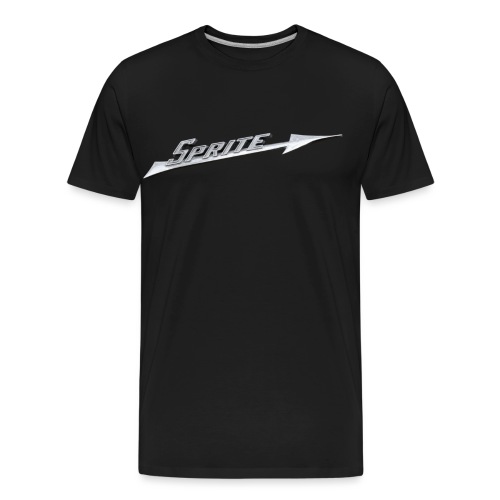 Austin-Healey Sprite silver script emblem - - Men's Premium Organic T-Shirt