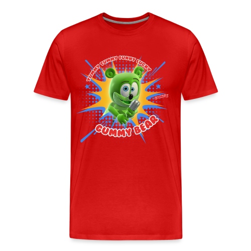 Funny Lucky Gummy Bear - Men's Premium Organic T-Shirt