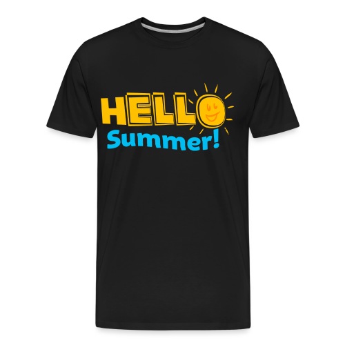 Kreative In Kinder Hello Summer! - Men's Premium Organic T-Shirt