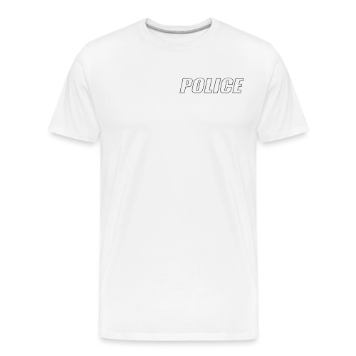 Police White - Men's Premium Organic T-Shirt