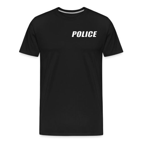 Police White - Men's Premium Organic T-Shirt