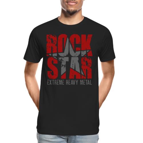 heavy metal star rock - Men's Premium Organic T-Shirt