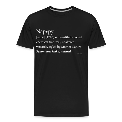 Nappy Dictionary_Global Couture Women's T-Shirts - Men's Premium Organic T-Shirt