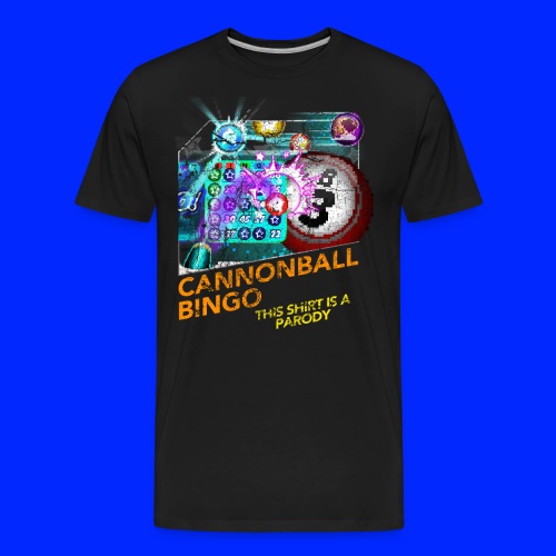 Vintage Cannonball Bingo Box Art Tee - Men's Premium Organic T-Shirt