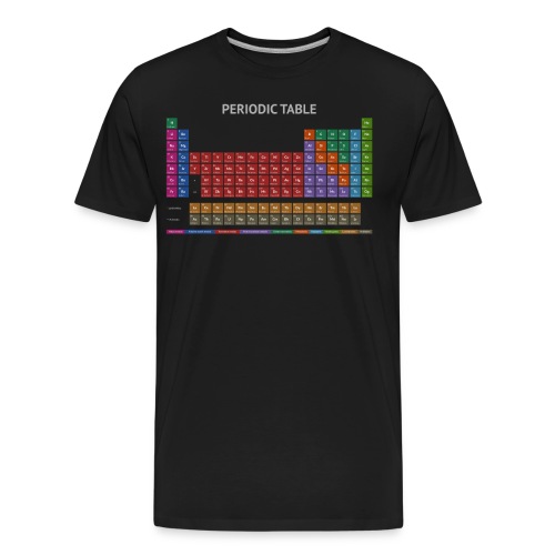 Periodic Table T-shirt (Dark) - Men's Premium Organic T-Shirt