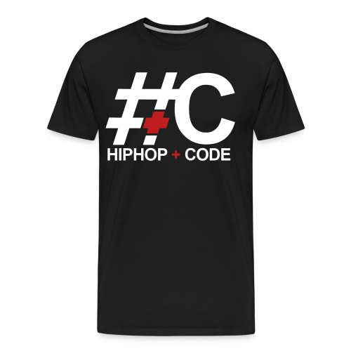 hiphopandcode-logo-2color - Men's Premium Organic T-Shirt