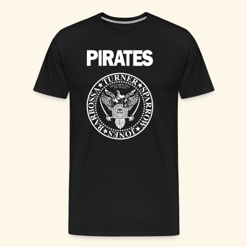 Punk Rock Pirates [heroes] - Men's Premium Organic T-Shirt