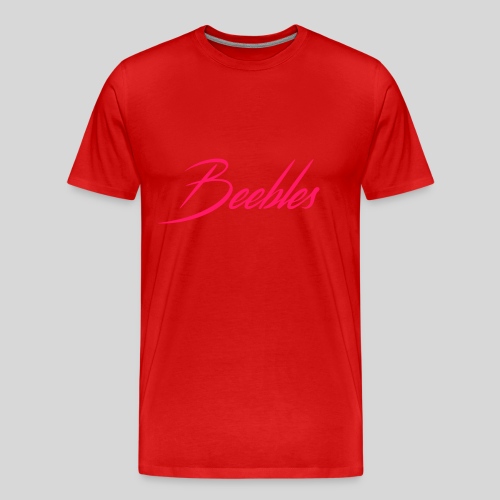 Pink Beebles Logo - Men's Premium Organic T-Shirt
