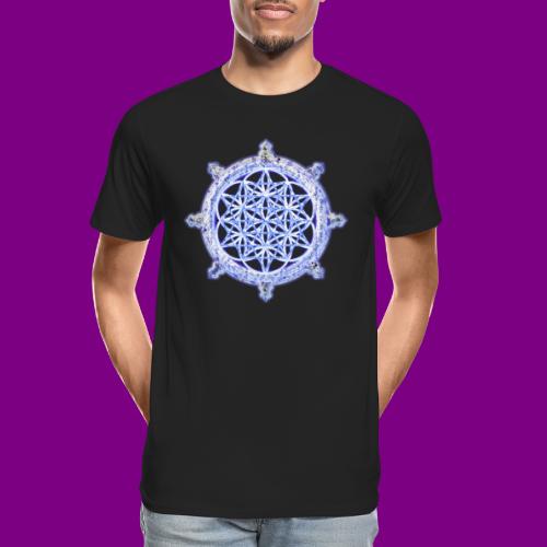 Diamond Sutra - Flower of Life - Mandala - - Men's Premium Organic T-Shirt