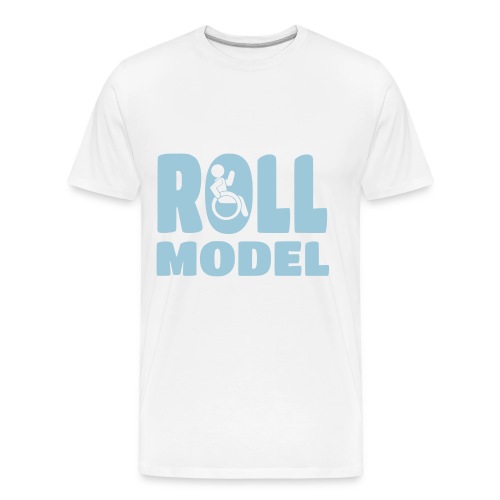 Wheelchair Roll model - Men's Premium Organic T-Shirt