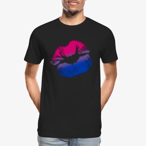 Bisexual Big Kissing Lips - Men's Premium Organic T-Shirt