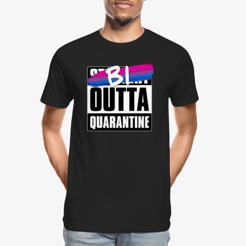 Bi Outta Quarantine - Bisexual Pride - Men's Premium Organic T-Shirt