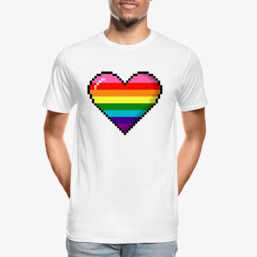 Gilbert Baker Original LGBTQ Gay Rainbow Pride 8- - Men's Premium Organic T-Shirt