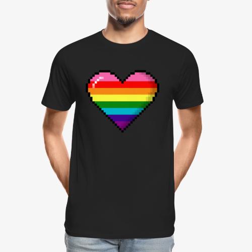 Gilbert Baker Original LGBTQ Gay Rainbow Pride 8- - Men's Premium Organic T-Shirt