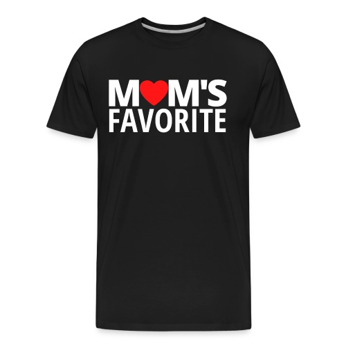 MOM'S Favorite (Red Heart version) - Men's Premium Organic T-Shirt