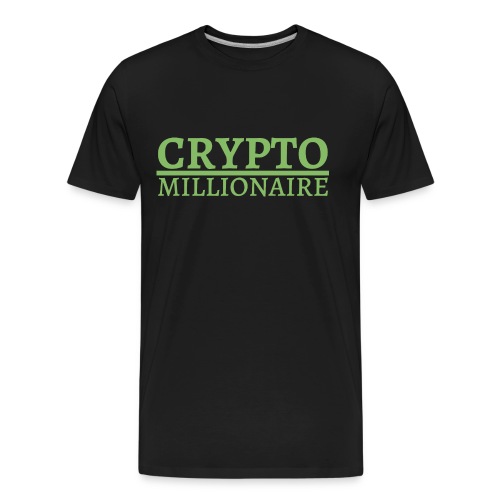 Crypto Millionaire (green money color) - Men's Premium Organic T-Shirt