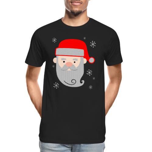 Santa Claus Texture - Men's Premium Organic T-Shirt