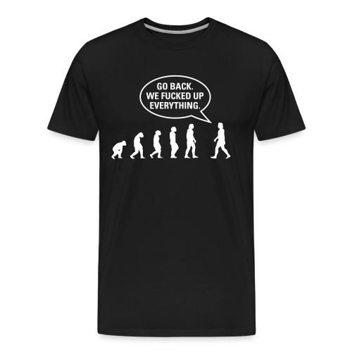Fucked up Evolution - Men's Premium Organic T-Shirt