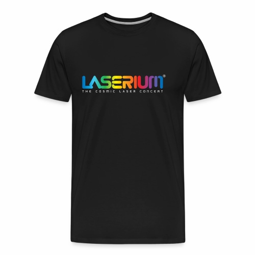 Laserium Logo Colors WhiteTag - Men's Premium Organic T-Shirt