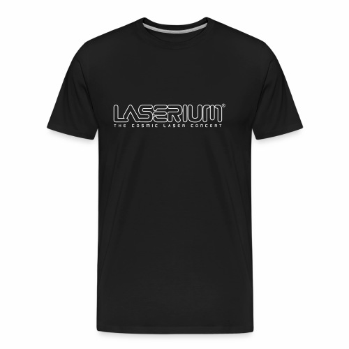 Laserium Logo OL White Tag - Men's Premium Organic T-Shirt