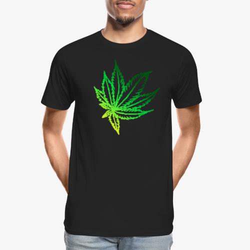 green leaf - Men's Premium Organic T-Shirt