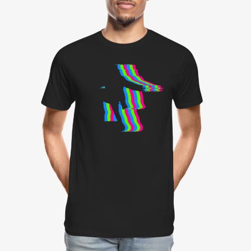 silhouette rainbow cut 1 - Men's Premium Organic T-Shirt